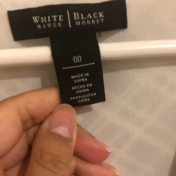 WHBM Cute and Comfy Twist-front B/W Dress - Picture 4 of 4